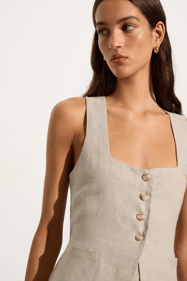 Faithfull the Brand | Maya Vest Natural | Girls with Gems