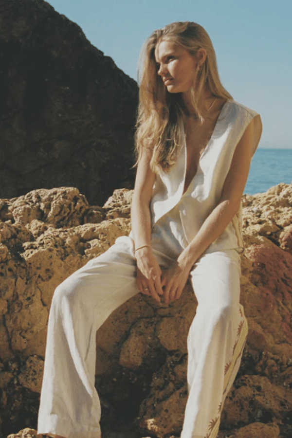 Soleil Soleil | Celine Pants Helios Embroidery | Girls With Gems
