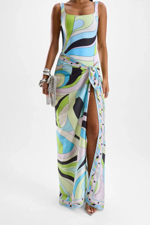 Long Scarf Mars Blue