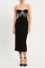 Rebecca Vallance | Estelle Midi Dress Black | Girls with Gems