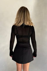 Bonnie Mini Skirt Black