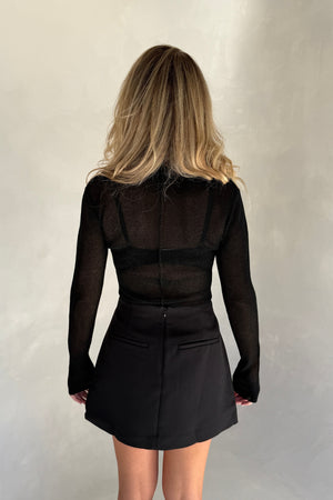 Bonnie Mini Skirt Black