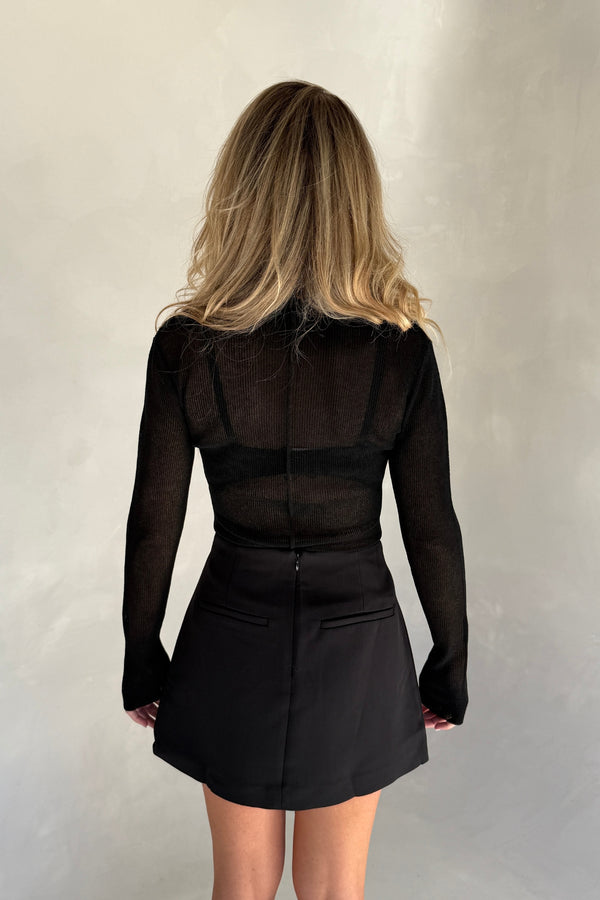 Bonnie Mini Skirt Black
