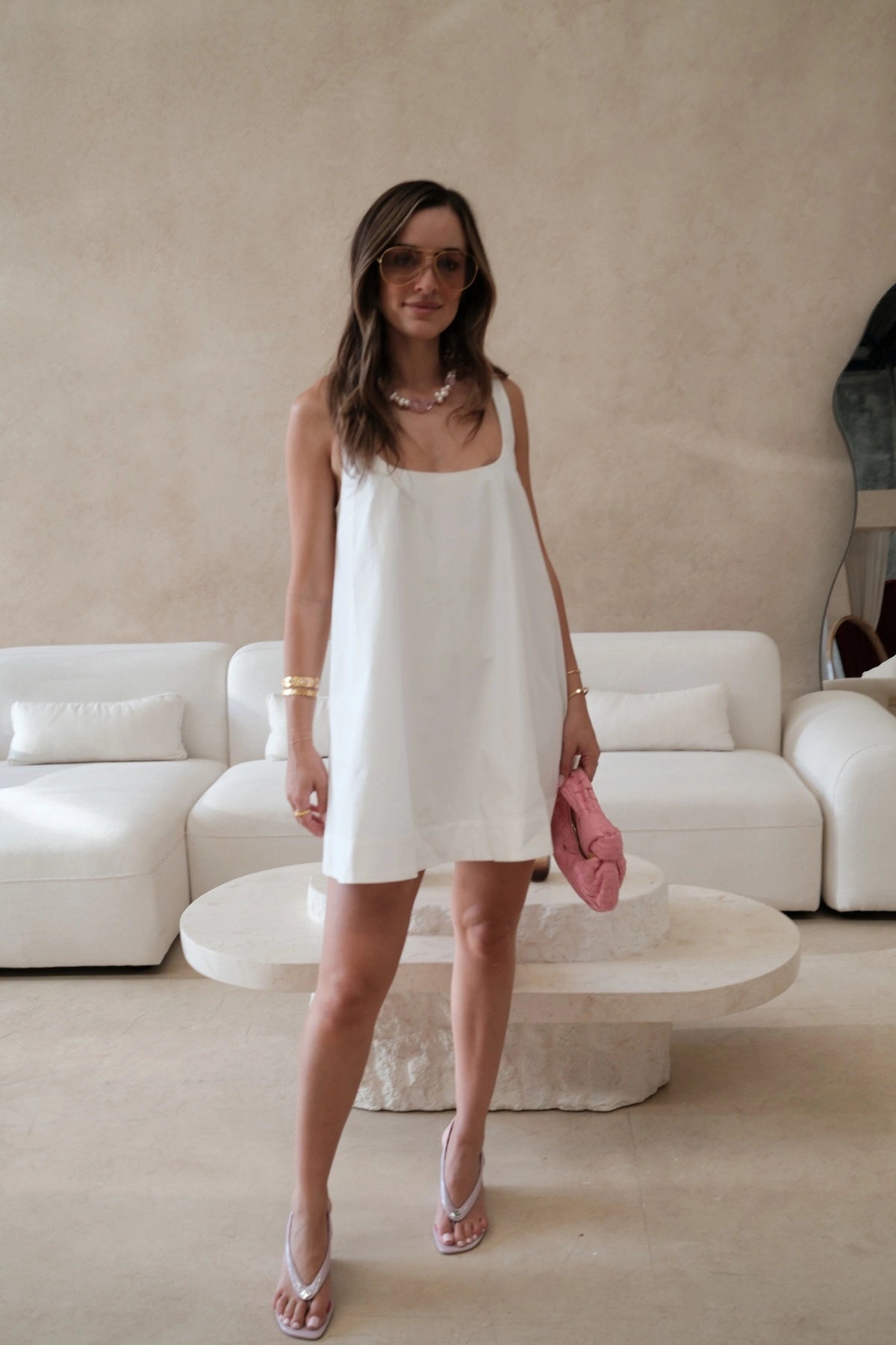 Boston Mini Dress White