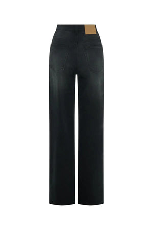 Celine High Rise Stretch Jean Black Wash