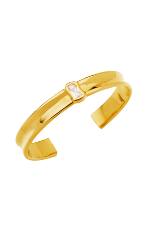 Nerine Bracelet by Amber Sceats, handcrafted in Italy with 24K gold plating and cubic zirconia, a trendy and elegant piece for any outfit.