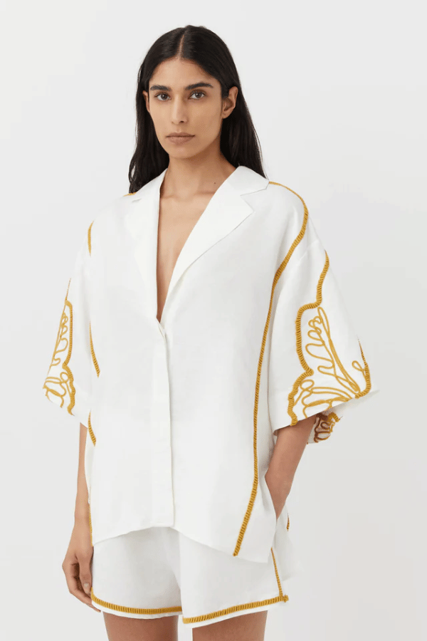 Camilla And Marc | Lanza Shirt Cream | Girls With Gems