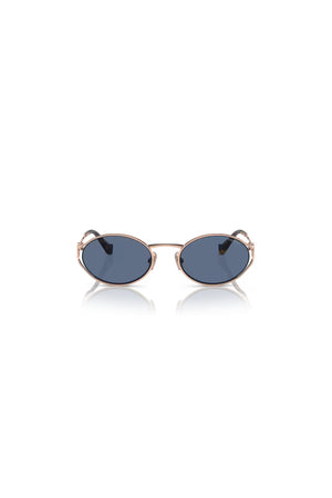 Miu Miu | MU 52YS Pink Gold W/ Dark Blue | Girls With Gems