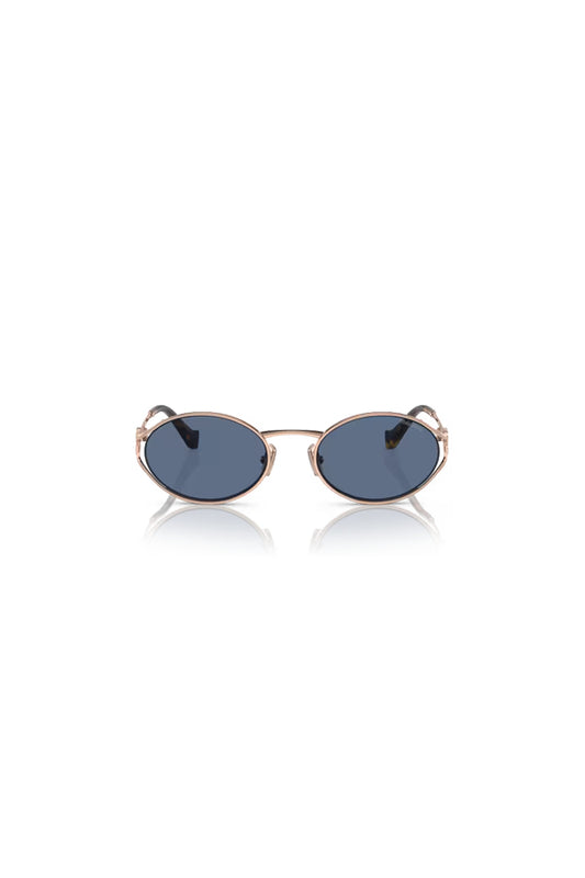 Miu Miu | MU 52YS Pink Gold W/ Dark Blue | Girls With Gems