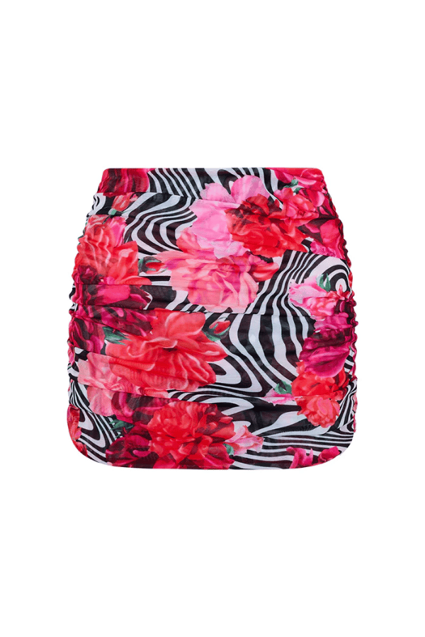 Cin Cin swim | Martini Mini Skirt Flamenco Stripe | Girls With Gems