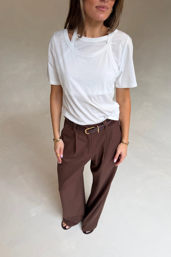 Layered Tee White — Tees | Girls with Gems
