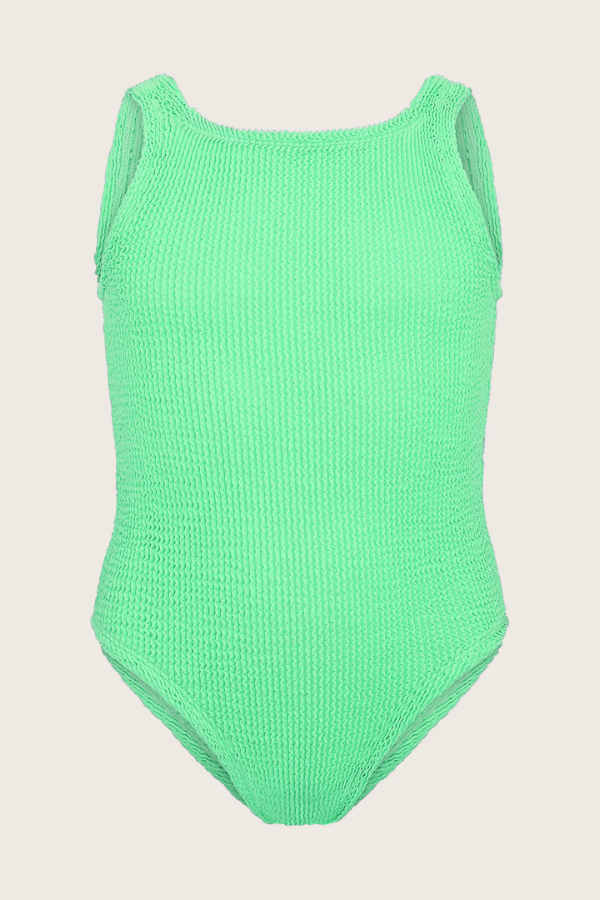 Hunza G | Baby Classic Swim Lime | Girls with Gems