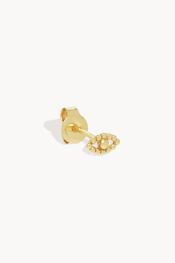 By Charlotte | 14kt Gold Blessing Eye Stud Earring | Girls with Gems