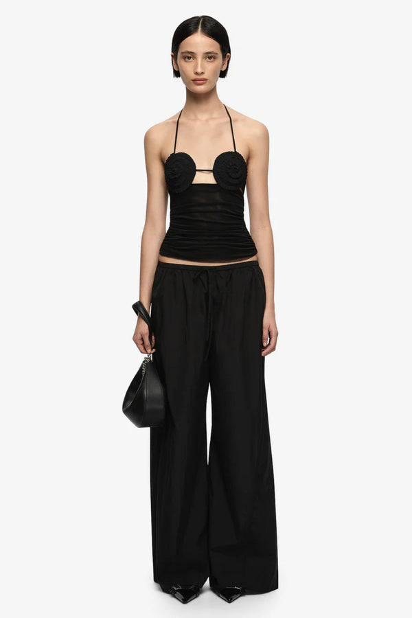 Delila Spiral Top Black