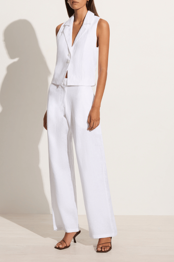 Faithfull The Brand | Rossio Pant White | Girls with Gems