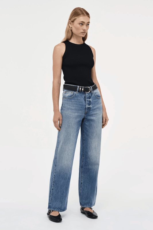 Coco Relaxed Margaux by Neuw Denim, trendy high-rise jeans with a relaxed straight-leg fit and vintage-inspired Margaux wash. Perfect for effortless style with a timeless look and modern edge.