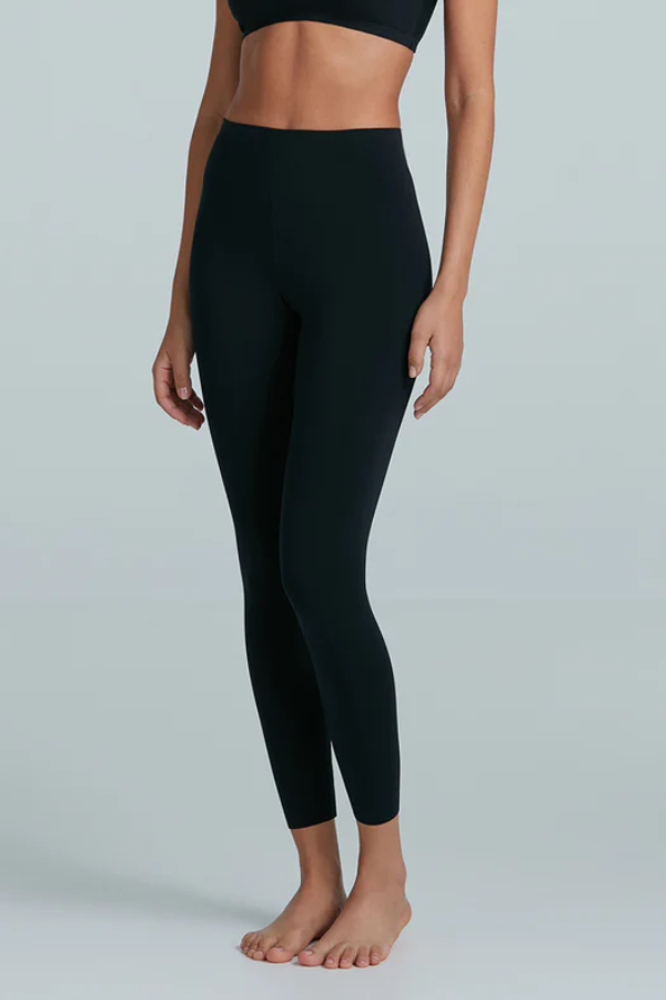 Butter Luxe Legging Black by Commando – Ultra-soft modal leggings with smoothing waistband, raw hem, and second-skin stretch for all-day wear.