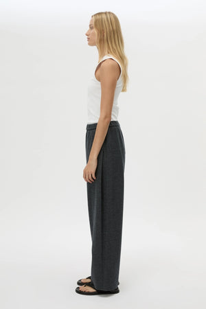 Sabine Pants Charcoal Mare by Camilla and Marc, relaxed tailored wool blend pants, perfect for elevated everyday wear