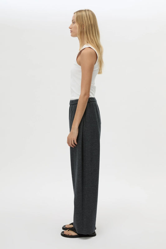 Sabine Pants Charcoal Mare by Camilla and Marc, relaxed tailored wool blend pants, perfect for elevated everyday wear