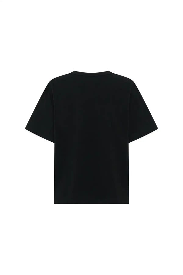 Carter V Neck Tee Black