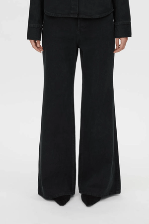 Brynn Denim Jean Inky Black by Camilla and Marc, high-rise flare with smooth contouring and classic detailing, perfect for elevated everyday or dressed-up denim looks.