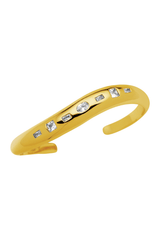 Nerine Bracelet by Amber Sceats, handcrafted in Italy with 24K gold plating and cubic zirconia, a timeless, elegant piece to elevate any outfit.