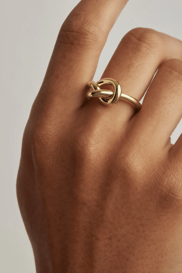 By Charlotte | 18k Gold Vermeil Always With You Ring | Girls with Gems