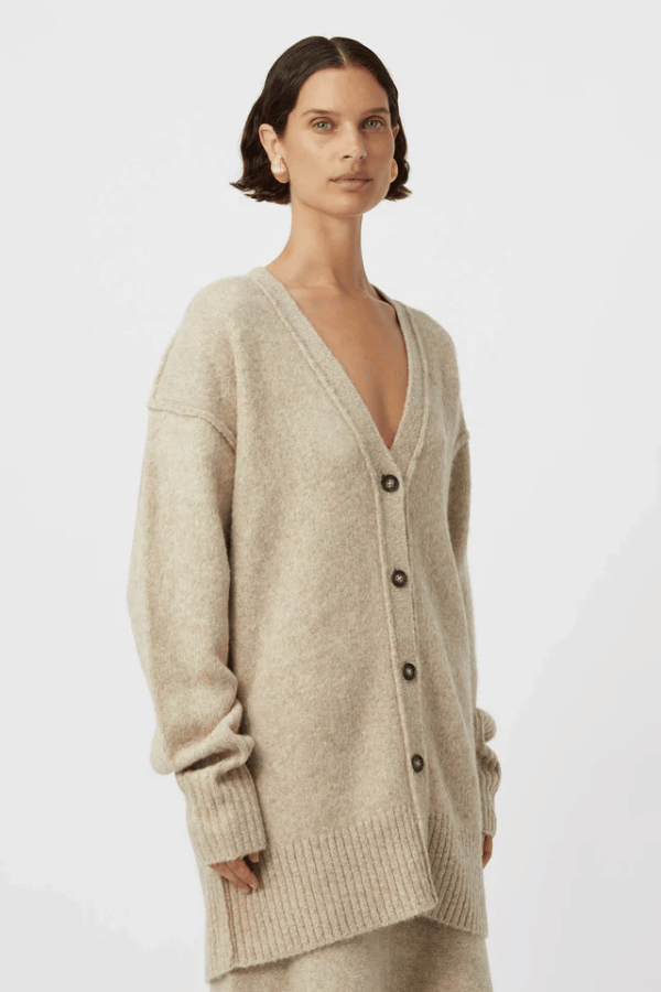 Camilla and Marc | Andes Cardigan Oatmeal Melange | Girls with Gems