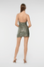Oséree | Netquins Short Dress Metallic Green | Girls with Gems