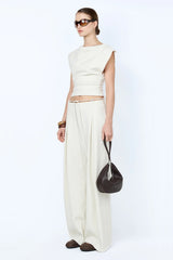 Devyn Beaded Pant Cream