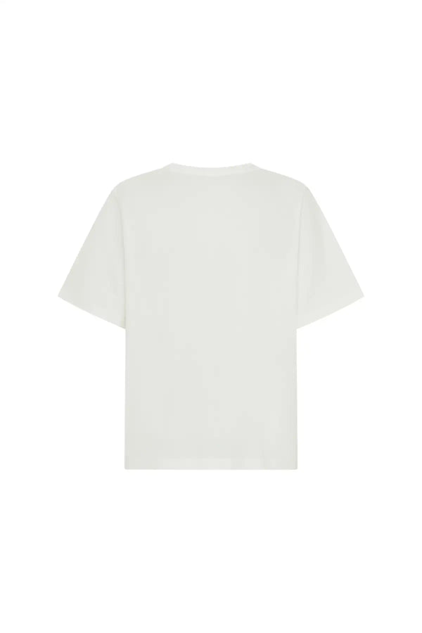 Carter V Neck Tee White