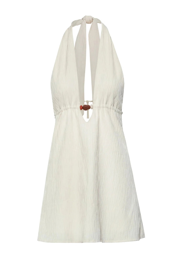 Louise Mini Dress Salina by Baobab, V neck mini dress with open back, perfect for resort or evening styling