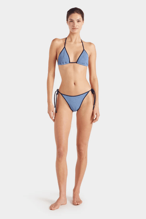 Hunza G | Gina Bikini Contrast Cornflower/Navy | Girls with Gems