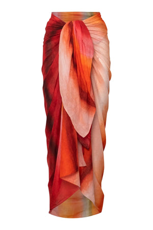 Malaki Maxi Pareo Mil Colores by Baobab, sheer mesh wrap skirt, perfect for beach or resort styling