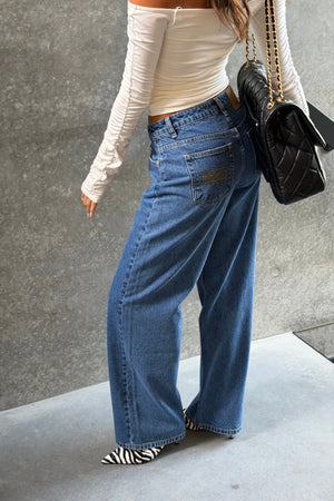 Ella Squire Relaxed Baggy Jean Indigo