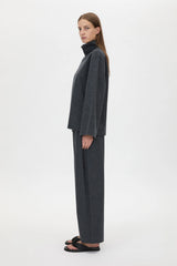 Sabine Lounge Top Charcoal Marle