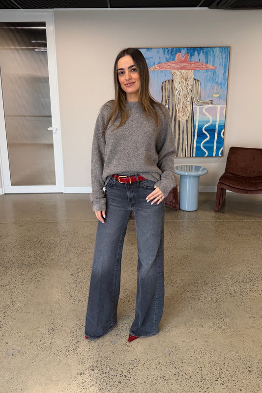 Stella Crew Neck Beige Grey