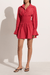 Faithfull the Brand | Vitinia Mini Dress Crimson | Girls With Gems
