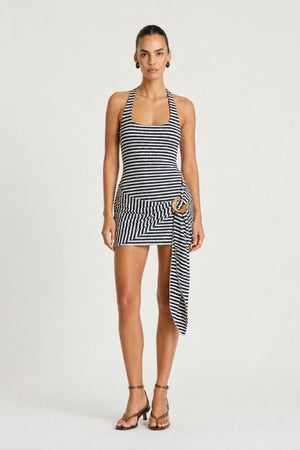 Billy Mini Dress Navy Stripe