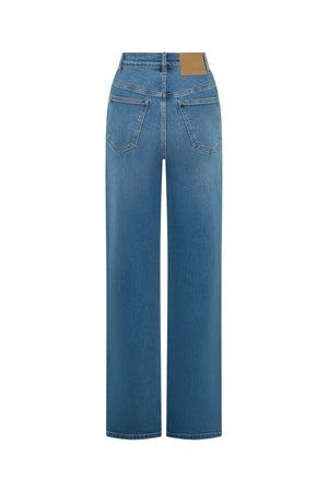 Celine High Rise Stretch Jean Indigo