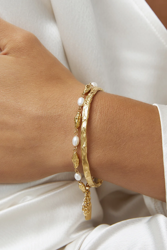 Arms of Eve | Helios Gold Cuff Bracelet | Girls with Gems