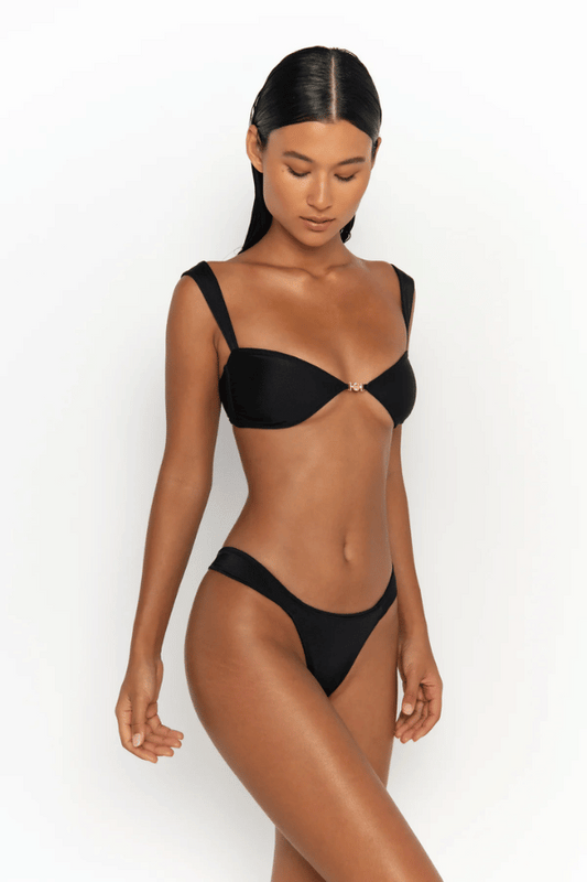 Sommer Swim | Soriya Top Nero | Girls With Gems
