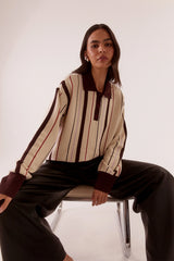 Mian Knit Choc/Cream