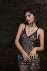 Mountain and Moon | Atlas Necklace Gold Pearl | Girls with Gems