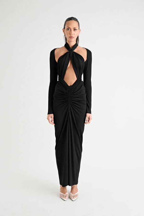 Pfeiffer | Victoria Maxi Dress Black | Girls with Gems