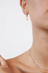 Avant Studio | Celine Earrings Silver Pavé/Gold | Girls with Gems