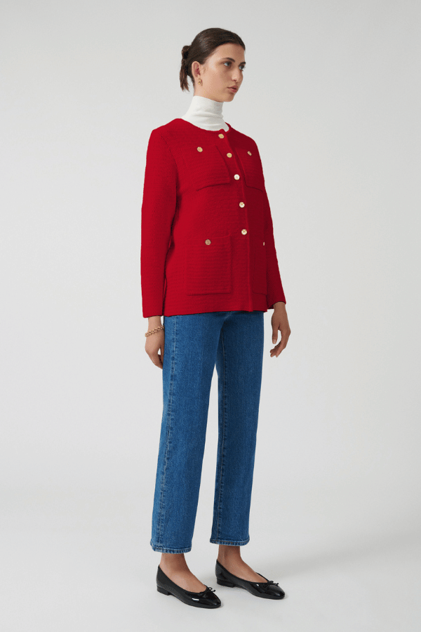 Onte | Helena Jacket Red | Girls With Gems