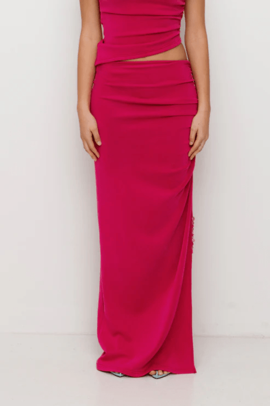 The Wolf Gang | Flor Skirt Magenta | Girls with Gems