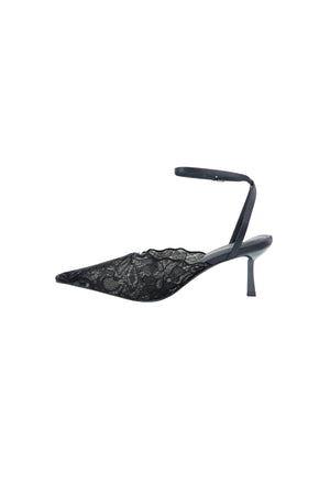 Diana Lace Heels Black
