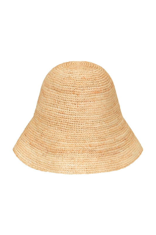 Shoal Bucket Raffia Crochet Packable Natural